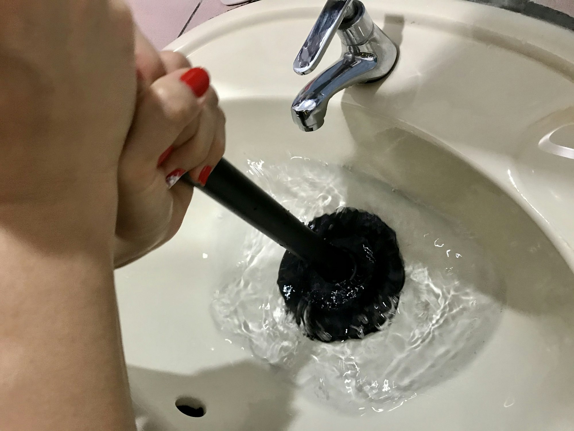 Unclog the sink Unclog the sink